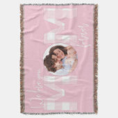 愛するママと白 スローブランケット (正面縦)