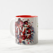 愛するママの日マグカップ ツートーンマグカップ (正面左)