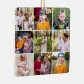 愛するママへのクリスマスプレゼントに最適な9枚の写真が入るセラミック製品 セラミックオーナメント (右)