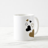 愛するママハートデザイン コーヒーマグカップ (正面右)