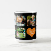 愛するママ写真集パーソナライズされた コーヒーマグカップ (中央)