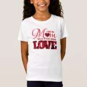 愛するママ名フローラモダンママ日キッズ Tシャツ (正面)