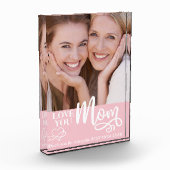 愛するママ最高のマママの写真カスタムブロック フォトブロック (左)