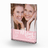 愛するママ最高のマママの写真カスタムブロック フォトブロック (右)