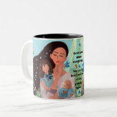 愛するママ母の日マグカップ ツートーンマグカップ (正面左)