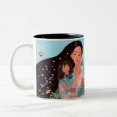 愛するママ母の日マグカップ ツートーンマグカップ (左)