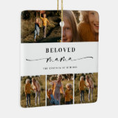 愛するママ母ハッピー母の日フォトコラージュ セラミックオーナメント (右)