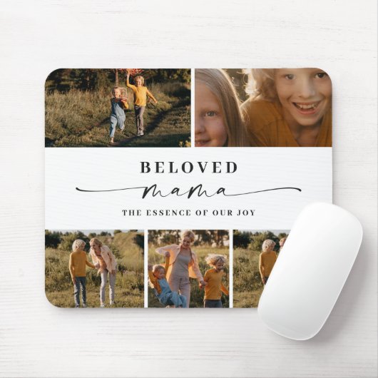 愛するママ母ハッピー母の日フォトコラージュ マウスパッド (マウス)