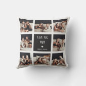 愛するママ |フォトコラージュ手書き文字 クッション (裏面)