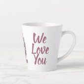 愛するママ、娘のキス、最高のギフトエバー、ジェニー カフェラテマグ (右)