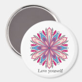 愛するマンダラフラワー マグネット (正面/裏面)