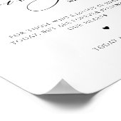 愛するメモリでバーガンディーピンク結婚フローラのサイン ポスター (角)