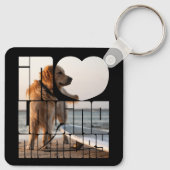 愛するメモリでパーソナライズされたPetフォトキーチェーン キーホルダー (裏面)