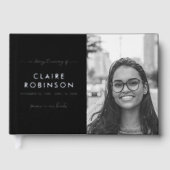 愛するメモリで写真ハートスクリプト葬儀フォイル ゲストブック (正面)