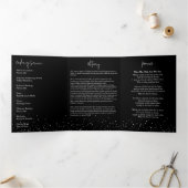 愛するメモリのシルバーフレームブラック 三つ折りプログラム (内部)