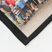 愛するメモリのメモリアル66フォトコラージブラック フリースブランケット (角)