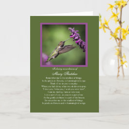 愛するメモリの名前をカスタムする悔やみや弔慰スピリチュアル カード