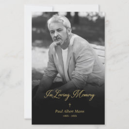 愛するメモリの安い黄金BW写真葬儀