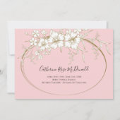 愛するメモリエレガントフローラ金ゴールドメモリアル 招待状 (裏面)