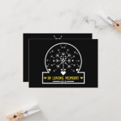 愛するメモリカードの風にタンポポ カード (正面/裏面インサイチュ)