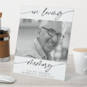 愛するメモリスクリプトモダンの写真葬儀 台座サイン (インサイチュ)