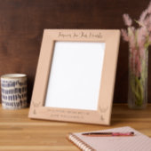 愛するメモリパーソナライズされたの守護天使8x10 レーザー彫刻フレーム (左)