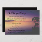 愛するメモリメモリアルサービスサンセットレイク 招待状 (正面/裏面)