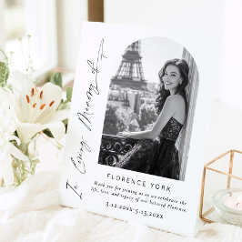 愛するメモリーアーチ写真葬儀へようこそ 台座サイン