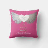 愛するメモリーエンジェルウィングピンク金ゴールド追加の写真 クッション (裏面)