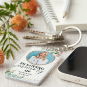 愛するメモリーギフトキーチェーンのバラ色 キーホルダー (正面右)