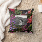 愛するメモリーゴールデンクロスに写真フローラを追加 クッション (ブランケット)