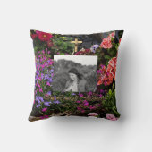 愛するメモリーゴールデンクロスに写真フローラを追加 クッション (裏面)