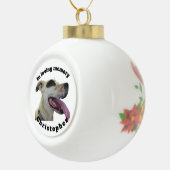 愛するメモリーセラミックボールクリスマスオーナメント セラミックボールオーナメント (右)