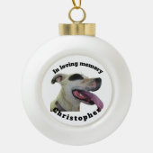 愛するメモリーセラミックボールクリスマスオーナメント セラミックボールオーナメント (正面)