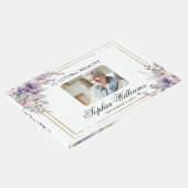 愛するメモリーパープル&赤面ピンクローズ葬儀 ゲストブック (コーナー)