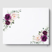 愛するメモリーパープル&赤面ピンクローズ葬儀 ゲストブック (裏面)