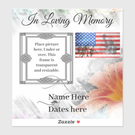 愛するメモリービニールのシール シール (シート)