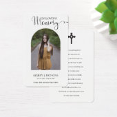 愛するメモリーフォトアーチ葬儀祈りの言葉カード (デスク)