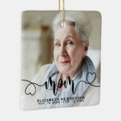 愛するメモリーフォトママセラミックオーナメント セラミックオーナメント (右)