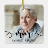 愛するメモリーフォトママセラミックオーナメント セラミックオーナメント (正面)