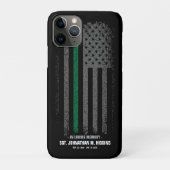 愛するメモリ内でファイアーファイター薄い赤い線フラグCa Case-Mate iPhoneケース (裏)