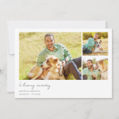 愛するメモリ内で複数の写真の死別 サンキューカード (正面)