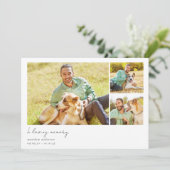 愛するメモリ内で複数の写真の死別 サンキューカード (スタンド正面)