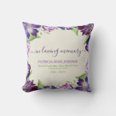 愛するメモリ内フローラチューリップ写真の献上品 クッション (正面)