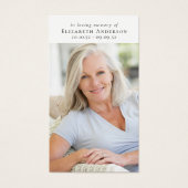 愛するメモリ内悔やみや弔慰引用文メモリアルカード (正面)