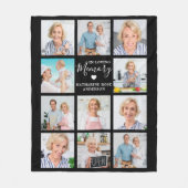 愛するメモリ内11フォトコラージュ記念碑 フリースブランケット (正面)