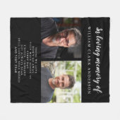 愛するメモリ内2写真詩トリビュートブランケット フリースブランケット (正面(横))