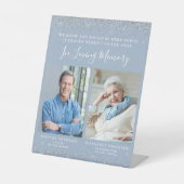 愛するメモリ内2 Photo Dusty Blue Silver 結婚's 台座サイン (正面)