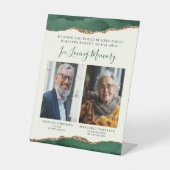 愛するメモリ内2 Photo Green Agateアイボリー結婚's 台座サイン (正面)