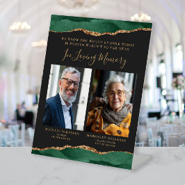 愛するメモリ内2 Photo Green Dark 結婚's 台座サイン